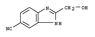 (9ci)-2-(羥基甲基)-1H-苯并咪唑-5-甲腈結(jié)構(gòu)式_237429-61-7結(jié)構(gòu)式