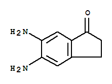 5,6-二氨基-2,3-二氫-1H-茚-1-酮結(jié)構(gòu)式_243841-09-0結(jié)構(gòu)式