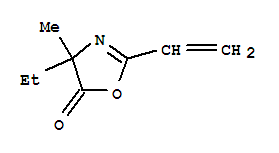 (9ci)-2-乙烯-4-乙基-4-甲基-5(4H)-噁唑酮結(jié)構(gòu)式_24537-88-0結(jié)構(gòu)式