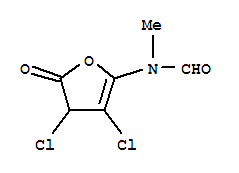 n-(3,4-二氯-4,5-二氫-5-氧代-2-呋喃)-n-甲基-甲酰胺結構式_247097-53-6結構式