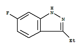(9ci)-3-乙基-6-氟-1H-吲唑結(jié)構(gòu)式_259750-59-9結(jié)構(gòu)式