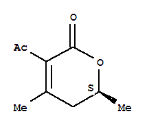 (9ci)-3-乙酰基-5,6-二氫-4,6-二甲基-2H-吡喃-2-酮結(jié)構(gòu)式_261178-61-4結(jié)構(gòu)式