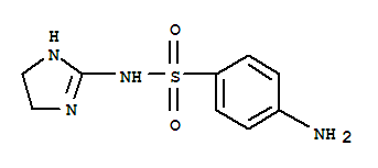 (9ci)-4-氨基-n-(4,5-二氫-1H-咪唑-2-基)-苯磺酰胺結(jié)構(gòu)式_2733-54-2結(jié)構(gòu)式