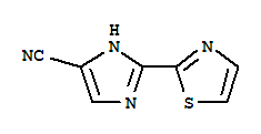(9ci)-2-(2-噻唑)-1H-咪唑-4-甲腈結(jié)構(gòu)式_279250-90-7結(jié)構(gòu)式