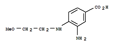(9ci)-3-氨基-4-[(2-甲氧基乙基)氨基]-苯甲酸結(jié)構(gòu)式_284672-81-7結(jié)構(gòu)式