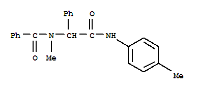 (8ci)-n-甲基-n-[alpha-(對甲苯氨基甲酰)芐基]-苯甲酰胺結(jié)構(gòu)式_28544-59-4結(jié)構(gòu)式