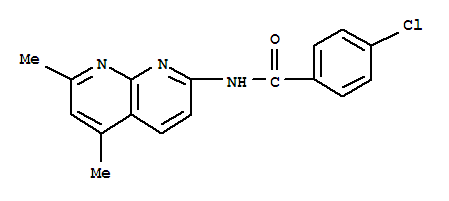 (9ci)-4-氯-n-(5,7-二甲基-1,8-萘啶-2-基)-苯甲酰胺結構式_289631-43-2結構式