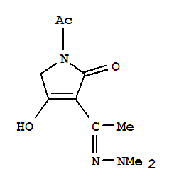 (9ci)-1-乙?；?3-[1-(二甲基亞肼基)乙基]-1,5-二氫-4-羥基-2H-吡咯-2-酮結(jié)構(gòu)式_306753-96-8結(jié)構(gòu)式