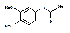 (9ci)-6-甲氧基-2-甲基-5-(甲基硫代)-苯并噻唑結構式_313367-26-9結構式