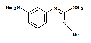 (8ci)-2-氨基-5-(二甲基氨基)-1-甲基-苯并咪唑結(jié)構(gòu)式_33235-37-9結(jié)構(gòu)式