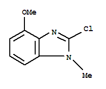 (9ci)-2-氯-4-甲氧基-1-甲基-1H-苯并咪唑結構式_33604-87-4結構式