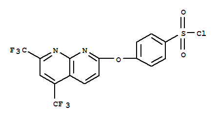 (9ci)-4-[[5,7-雙(三氟甲基)-1,8-萘啶-2-基]氧基]-苯磺酰氯結(jié)構(gòu)式_338412-09-2結(jié)構(gòu)式