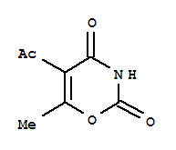 (9Ci)-5-乙酰基-6-甲基-2H-1,3-噁嗪-2,4(3H)-二酮結(jié)構(gòu)式_342403-28-5結(jié)構(gòu)式