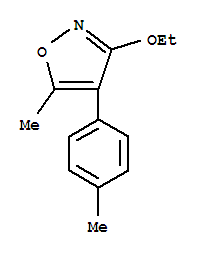 (9Ci)-3-乙氧基-5-甲基-4-(4-甲基苯基)-異噁唑結(jié)構(gòu)式_342424-98-0結(jié)構(gòu)式