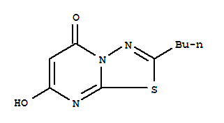 (9Ci)-2-丁基-7-羥基-5H-1,3,4-噻二唑并[3,2-A]嘧啶-5-酮結(jié)構(gòu)式_342592-42-1結(jié)構(gòu)式
