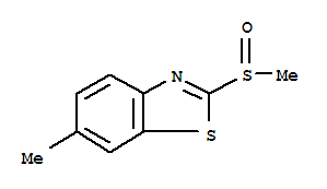 (7ci,8ci)-6-甲基-2-(甲基亞磺?；?-苯并噻唑結構式_3507-51-5結構式