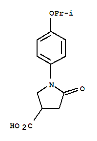 1-(4-異丙氧基-苯基)-5-氧代吡咯烷-3-羧酸結(jié)構(gòu)式_351066-81-4結(jié)構(gòu)式