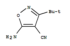 (9ci)-5-氨基-3-(1,1-二甲基乙基)-4-異噁唑甲腈結構式_35261-05-3結構式