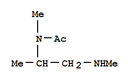 (9CI)-N-甲基-N-[1-甲基-2-(甲基氨基)乙基]-乙酰胺結(jié)構(gòu)式_353739-57-8結(jié)構(gòu)式
