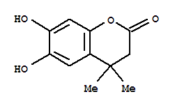 (9CI)-3,4-二氫-6,7-二羥基-4,4-二甲基-2H-1-苯并吡喃-2-酮結構式_357187-41-8結構式