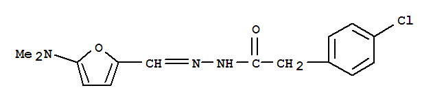 (9ci)-4-氯-, [[5-(二甲基氨基)-2-呋喃]亞甲基]肼苯乙酸結(jié)構(gòu)式_357218-47-4結(jié)構(gòu)式