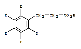 3-苯丙酸-D5結構式_35845-62-6結構式