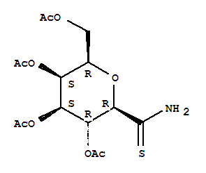 (2R,3S,4S,5R,6R)-2-(乙酰氧基甲基)-6-硫代氨基甲酰四氫-2H-吡喃-3,4,5-三基三乙酸酯結(jié)構(gòu)式_358738-47-3結(jié)構(gòu)式