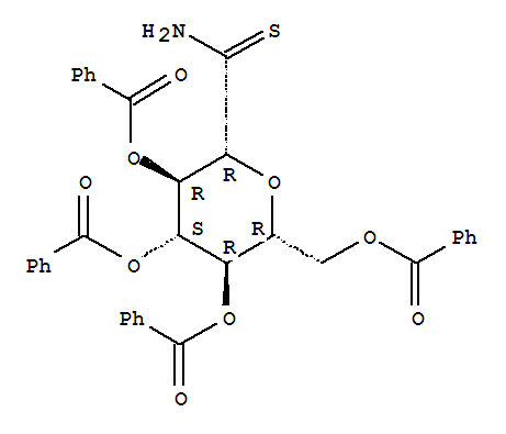 C-(2,3,4,6-四-O-苯甲?；?Beta-D-吡喃葡萄糖) 硫代甲酰胺結(jié)構(gòu)式_358738-50-8結(jié)構(gòu)式