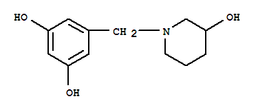 (9ci)-5-[(3-羥基-1-哌啶基)甲基]-1,3-苯二醇結(jié)構(gòu)式_364365-94-6結(jié)構(gòu)式
