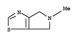 (9ci)-5,6-二氫-5-甲基-4H-吡咯并[3,4-d]噻唑結(jié)構(gòu)式_365996-66-3結(jié)構(gòu)式