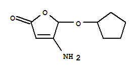 (9ci)-4-氨基-5-(環(huán)戊基氧基)-2(5H)-呋喃酮結構式_370876-82-7結構式