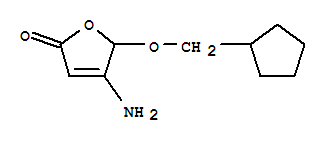 (9ci)-4-氨基-5-(環(huán)戊基甲氧基)-2(5H)-呋喃酮結(jié)構(gòu)式_370876-84-9結(jié)構(gòu)式