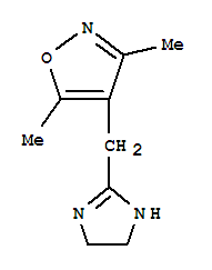 4-[(4,5-二氫-1H-咪唑-2-基)甲基]-3,5-二甲基-異噁唑結(jié)構(gòu)式_371122-28-0結(jié)構(gòu)式