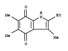 (9Ci)-2-乙基-3,5,6-三甲基-1H-吲哚-4,7-二酮結(jié)構(gòu)式_371969-84-5結(jié)構(gòu)式