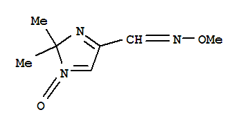 (9Ci)-2,2-二甲基-2H-咪唑-4-羧醛 4-(O-甲基肟),1-氧化物結(jié)構(gòu)式_374068-75-4結(jié)構(gòu)式