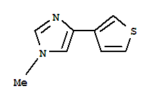 (9ci)-1-甲基-4-(3-噻吩)-1H-咪唑結(jié)構(gòu)式_374073-93-5結(jié)構(gòu)式