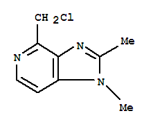 (9ci)-4-(氯甲基)-1,2-二甲基-1H-咪唑并[4,5-c]吡啶結(jié)構(gòu)式_375352-00-4結(jié)構(gòu)式