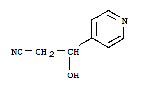 3-羥基-3-(4-吡啶基)丙腈結(jié)構(gòu)式_379264-96-7結(jié)構(gòu)式