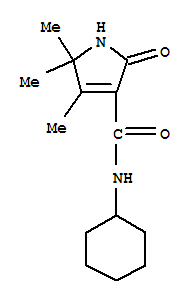 n-環(huán)己基-2,5-二氫-4,5,5-三甲基-2-氧代-1H-吡咯-3-羧酰胺結(jié)構(gòu)式_380661-15-4結(jié)構(gòu)式