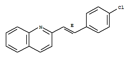 (E)-2-(4-氯苯乙烯)喹啉結(jié)構(gòu)式_38101-91-6結(jié)構(gòu)式