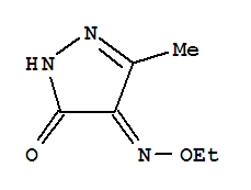 (9Ci)-3-甲基-1H-吡唑-4,5-二酮 4-(O-乙基肟)結(jié)構(gòu)式_388624-11-1結(jié)構(gòu)式