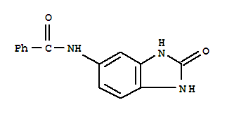 (9ci)-n-(2,3-二氫-2-氧代-1H-苯并咪唑-5-基)-苯甲酰胺結(jié)構(gòu)式_392719-93-6結(jié)構(gòu)式