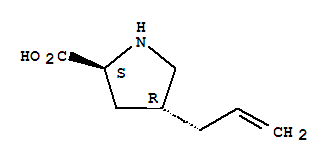 (4r)-(9ci)-4-(2-丙烯基)-L-脯氨酸結(jié)構式_393524-70-4結(jié)構式
