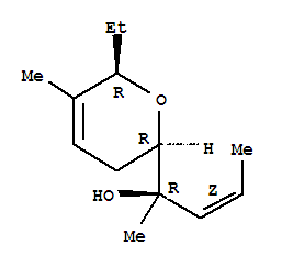 (2R,3Z)-2-[(2R,6R)-6-乙基-5-甲基-3,6-二氫-2H-吡喃-2-基]-3-戊烯-2-醇結(jié)構(gòu)式_393530-62-6結(jié)構(gòu)式