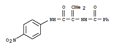 (9ci)-n-[2-甲基-1-[[(4-硝基苯基)氨基]羰基]-1-丙烯基]-苯甲酰胺結(jié)構(gòu)式_397879-99-1結(jié)構(gòu)式
