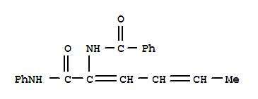 (9ci)-n-[1-[(苯基氨基)羰基]-1,3-戊二烯]-苯甲酰胺結構式_418797-19-0結構式