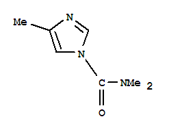 n,n,4-三甲基-1H-咪唑-1-羧酰胺結(jié)構(gòu)式_42252-33-5結(jié)構(gòu)式