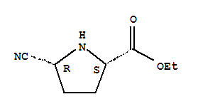 (5r)-(9ci)-5-氰基-L-脯氨酸乙酯結(jié)構(gòu)式_435274-89-8結(jié)構(gòu)式