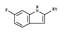 (9ci)-2-乙基-6-氟-1H-吲哚結(jié)構(gòu)式_437717-47-0結(jié)構(gòu)式