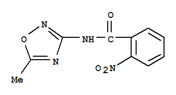 (9ci)-n-(5-甲基-1,2,4-噁二唑-3-基)-2-硝基-苯甲酰胺結(jié)構(gòu)式_444717-82-2結(jié)構(gòu)式